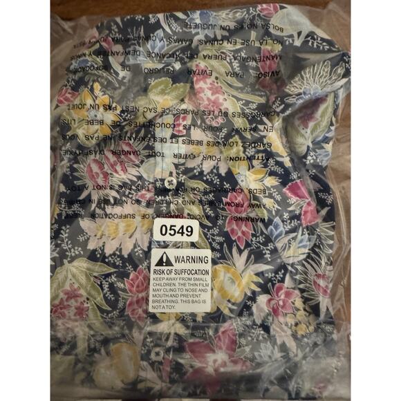 Talbots Lush Garden Button Up Bloomcore Coastal Grandma Office Top Blouse Size M - Picture 6 of 8